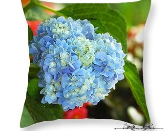 Hydrangea Pillow Cover with insert 18x18