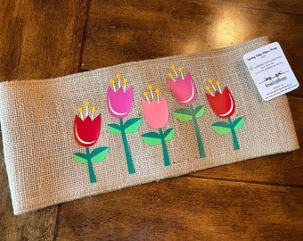 Spring Tulip Pillow Wrap