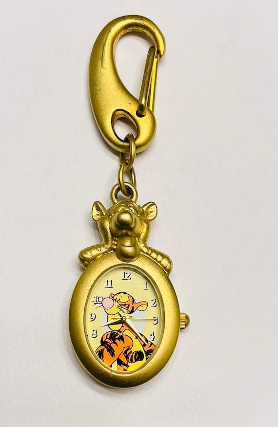 Vintage Rare Verichron Oval Disney TIGGER Goldton… - image 1