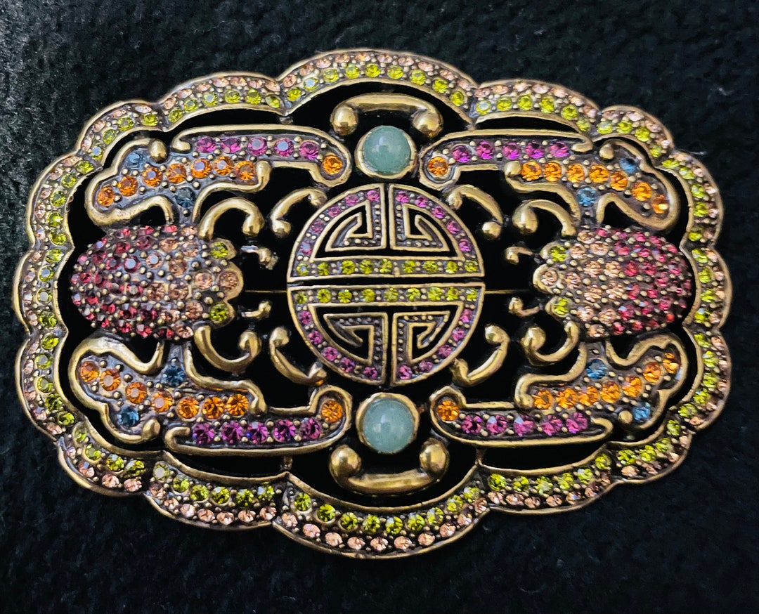 Signed Heidi Daus heres to Life Pin/brooch Etsy