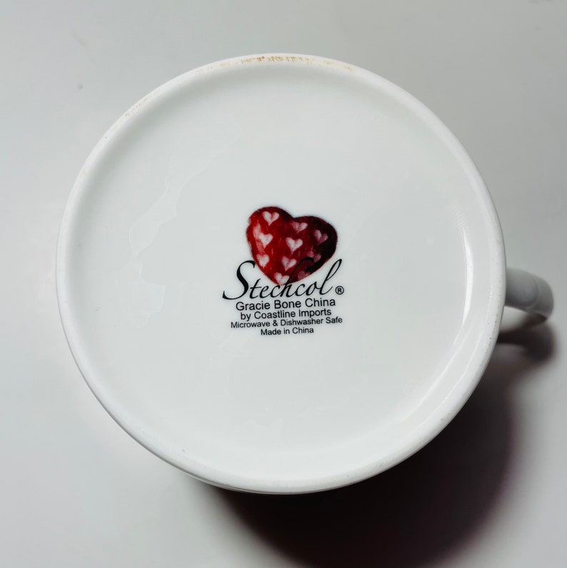 Stechcol Gracie Fine Bone China Cloth Hearts Mug Etsy