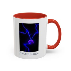 Electro Dance Accent Coffee Mug (11oz, 15oz)  Vibrant & Energetic | Perfect for Music Lovers