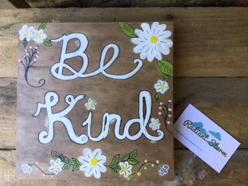 Be kind Wood Art