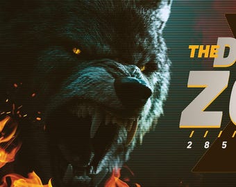 Danger Zone YouTube Video Thumbnail Photoshop Template