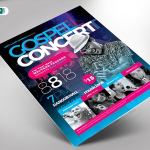 Cosmic Gospel Flyer Template Publisher and Word (8.5x11 & 5x7)