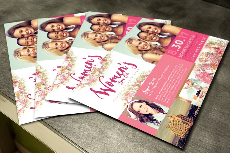 Women's Day Out Cancer Flyer Template 4x6 Etsy