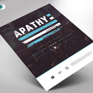 Church Flyer Template Apathy Publisher and Word (11x8.5 and 7x5)