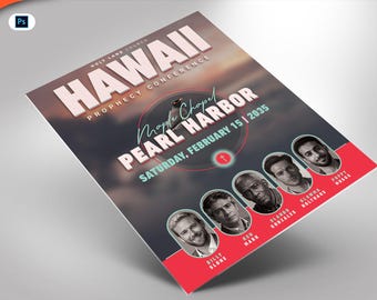 Conference Flyer Photoshop Template 4x6