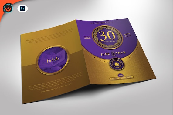 8 Church Anniversary Program Template