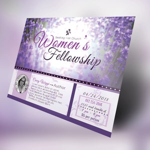 Flyer Vorlage Photoshop Frauen Gemeinschaft und Word 11x8.5