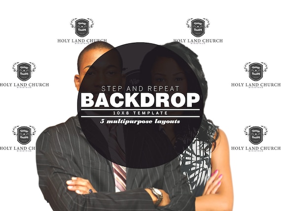 Download Step And Repeat Backdrop Photoshop Template 10x8 Etsy
