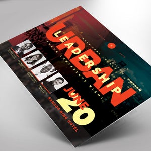 Church Flyer Photoshop Template Urban Youth Leadership Conference 6x4