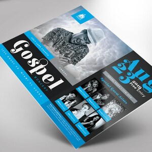 Gospel Concert Flyer Template Photoshop  Gospel 6x4