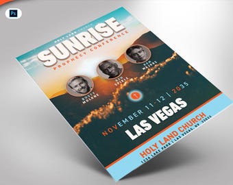 Conference Flyer Photoshop Template 4x6
