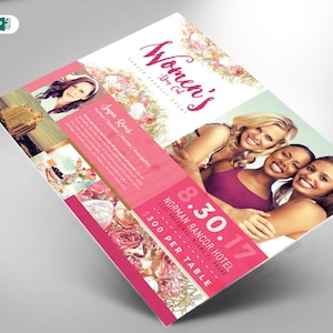 Cancer Flyer Template Women&#39;s Day Out Publisher and Word 11x8.5 and 7x5