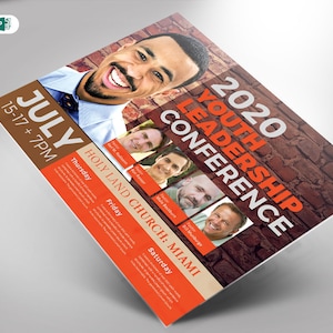 Youth Leadership Conference Flyer Publisher and Word Template 11x8.5 and 7x5
