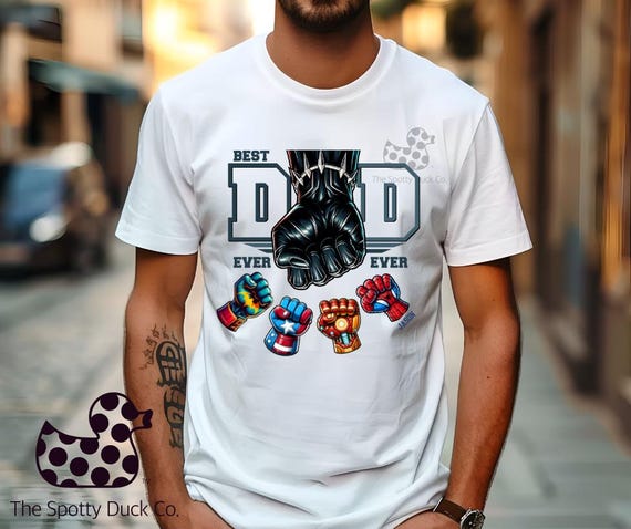 Superhero Dad Custom Best Dad Ever Fist Bump Set Superhero