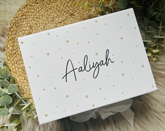 Pearl Personalised Bridesmaid Gift Box Empty Maid of Honor Gift Box Bride Wedding Party Gift Will You Be My Bridesmaid Proposal