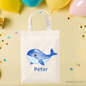 Under the sea theme party Eco Friendly kids birthday party bags, reusable Party bags mini tote bags, personalised party bags, party bag
