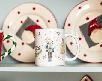 Personalised Nutcracker Mug, Christmas Mug, Christmas Eve Mug Hot Chocolate Mug, Kids Christmas Mug, Christmas Eve Box, Stocking Filler