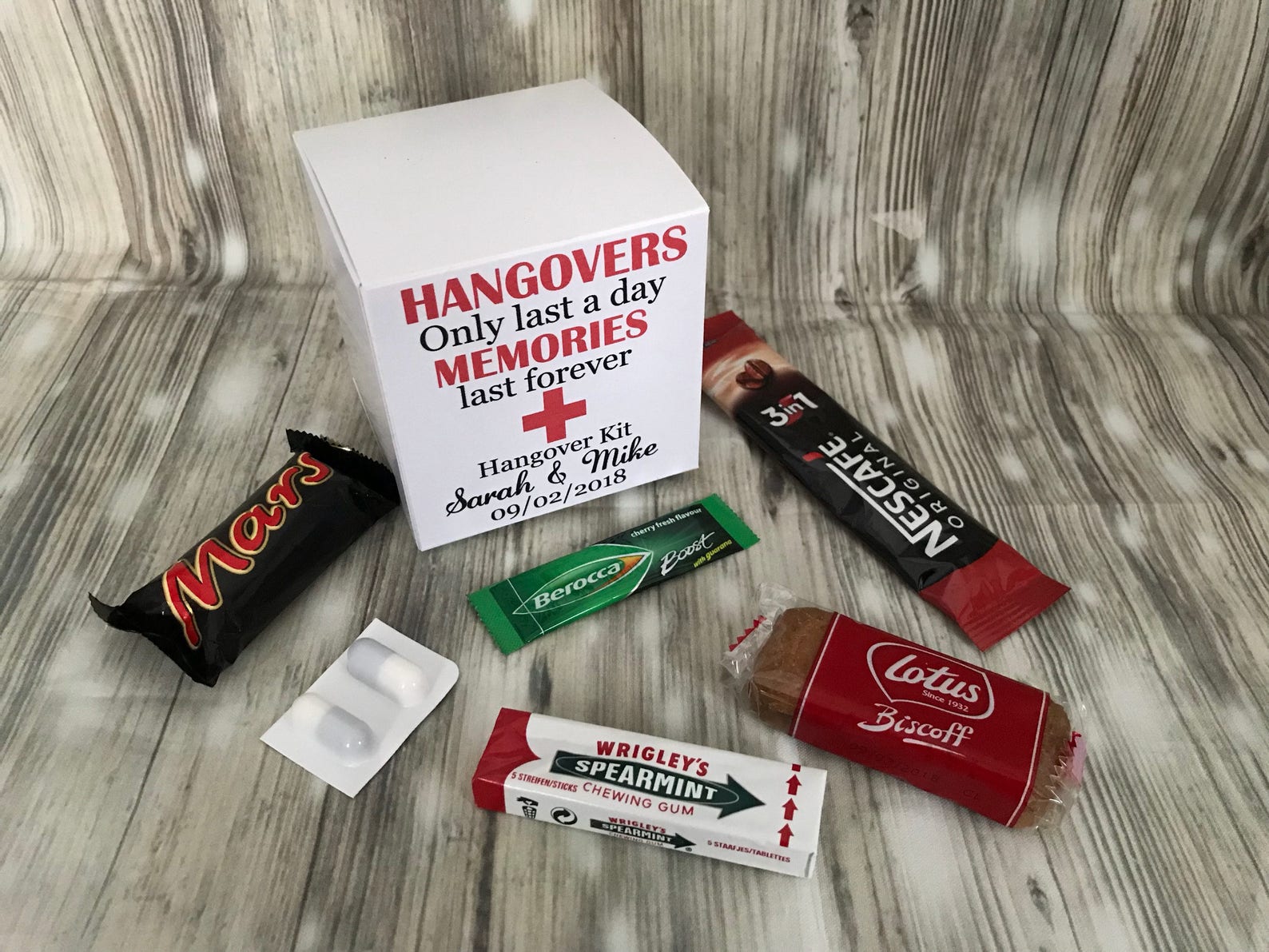 Hangover kit personalised hangiver kit wedding hangover kit Etsy