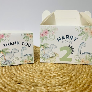 Children’s Party Box | DINOSAUR | Personalised kids meal boxes