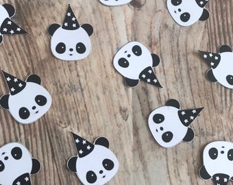 Panda confetti, panda theme birthday party, panda party, panda table confetti baby shower