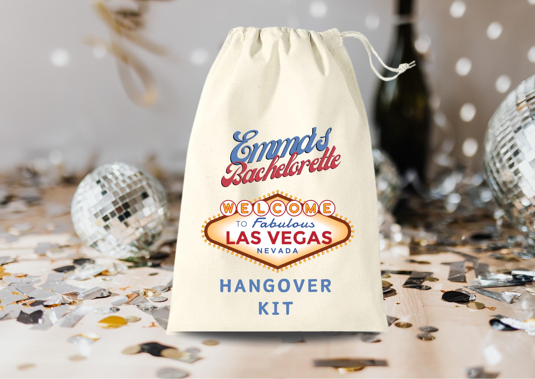 Las Vegas Hangover Kit Bachelorette Party | Assembled Favor Bags | Bachelorette Goodie Bags | Bachelorette Ideas