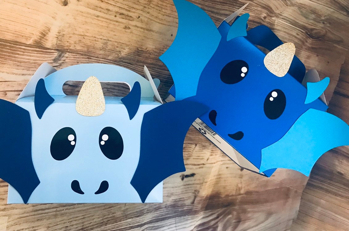 Dragon party box dragon party favors dardon goodie bags Etsy