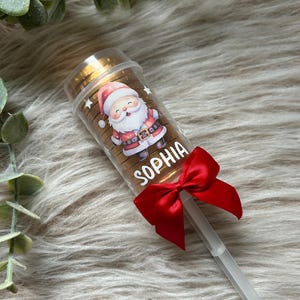 Moneda de chocolate de Papá Noel personalizada, relleno de media de chocolate, relleno de caja de Nochebuena, chocolate de Nochebuena, regalos de Navidad para niños.