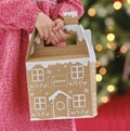 Personalised Gingerbread House Christmas Gift Boxes. Paper Gift Boxes, Christmas Treat Boxes, Kraft Gift Boxes, Christmas Wrapping