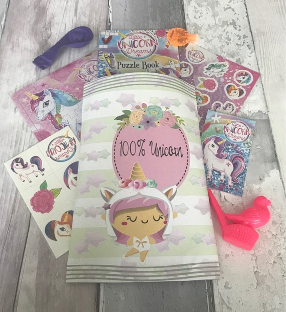 Unicorn Pre Filled Party Bags MIN ORDER 4 BAGS Ready Made Goody Birthday Party