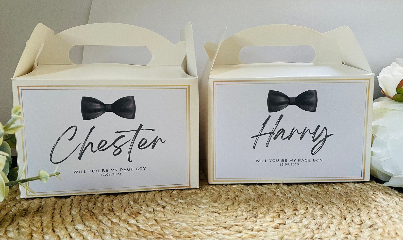 Page Boy Wedding Gift Box. Page Boy Proposal Box, Will You Be My Page