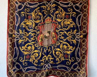 BEAU FOULARD VINTAGE RICHEL Paris 100% soie Scarf 80 cm x 80 cm EUR 30,00 - FR