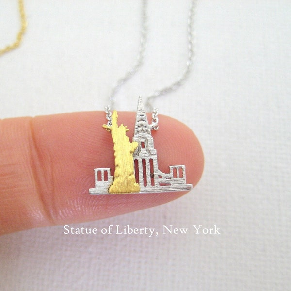 Nyc Skyline Necklace Etsy
