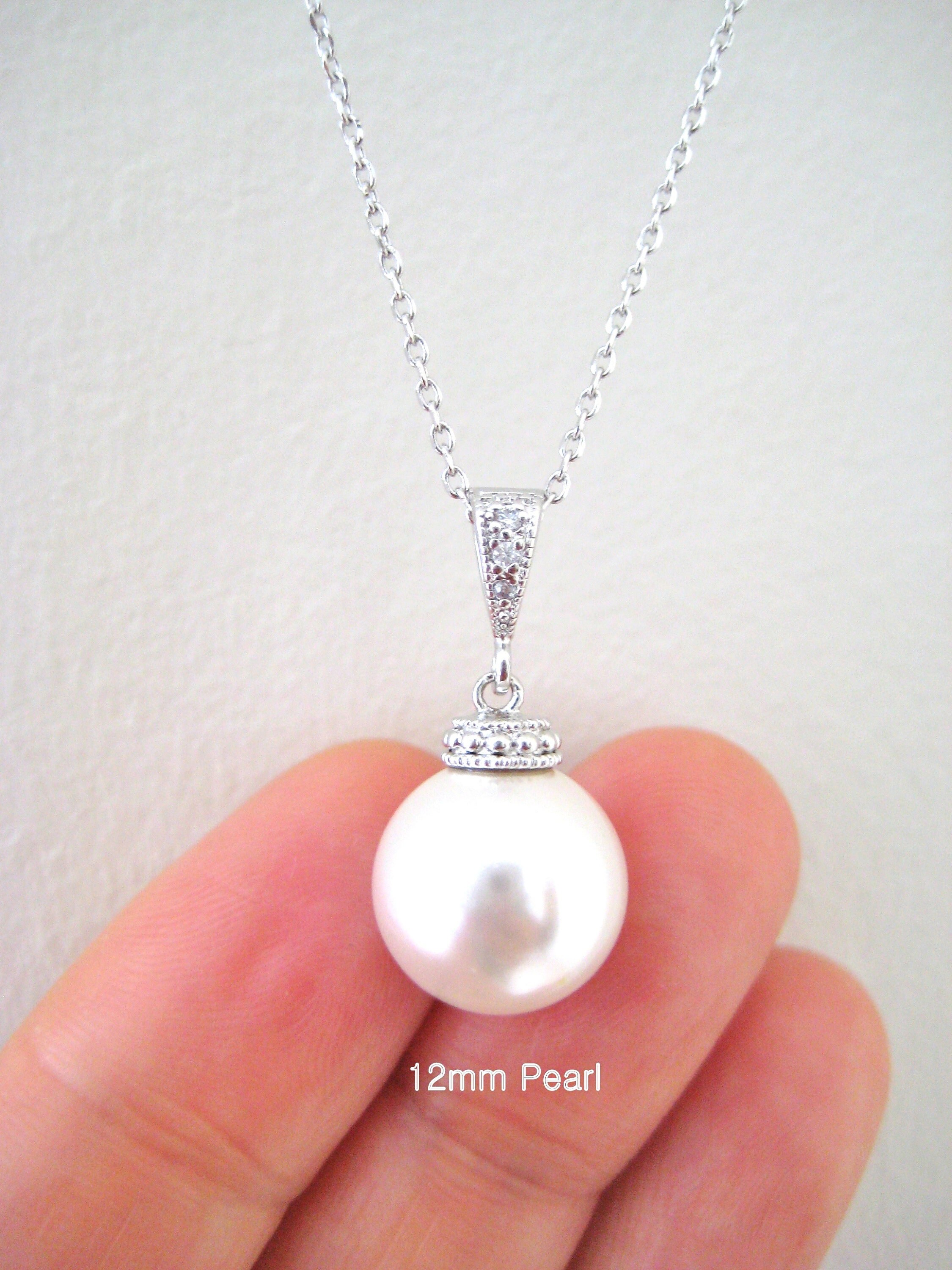 11-12mm AA+ Baroque Pearl Necklace with Magnetic Clasp