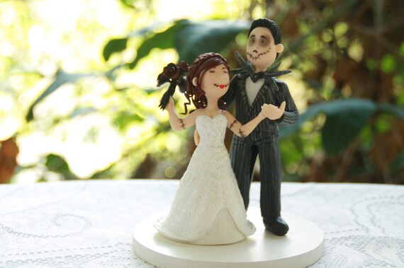 Mariage A Theme Halloween Sally Et Jack Gateaux De Mariage Etsy