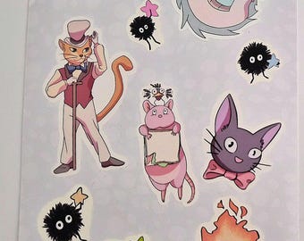 Ghibli sticker sheet