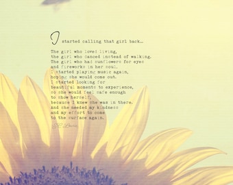 The Girl Inside Popular Poem Print