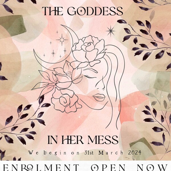 New - EXCLUSIVE :  'The Goddess in her Mess'  with S.C Lourie Printable Materials Download 1.0 (The Official Launch)