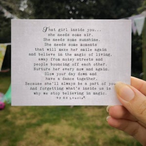 Neu! EXKLUSIV! Mini Poesie Postkarten (Größe einer Visitenkarte)