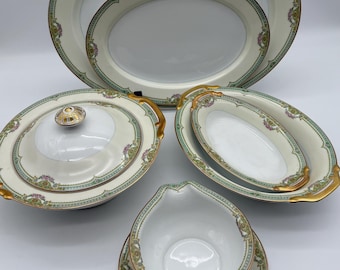 Vintage Meito China Japan MEI773 Multi Colored Floral Fruit