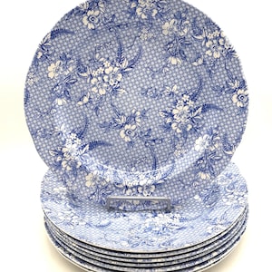 Rare - SPODE PENNY LANE Dinner Plate / Transferware / Blue & White / Collectible