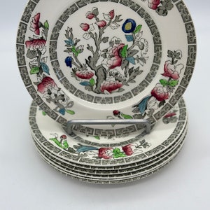 SET OF 3 Bread & Butter Plates - Johnson Brothers England Indian Tree (1979-1982) Vintage / Wedding / Bridal Shower / Tea Party