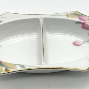 2 PART RELISH TRAY -  Noritake Azalea Pattern  / Tea Party / Bridal Shower / High Tea / Wedding / Baby Shower