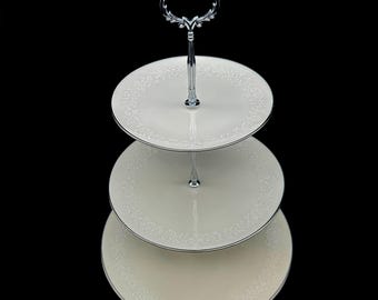 3TIER CAKE STAND Lorelei by Noritake / Tea Party / Bridal Shower / High Tea / Wedding