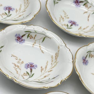 Berry / Sauce Bowls SET OF 6  HUTSCHENREUTHER Pattern #8941 Cake / Dessert / Cupcake / Wedding / Bridal Shower / Tea Party