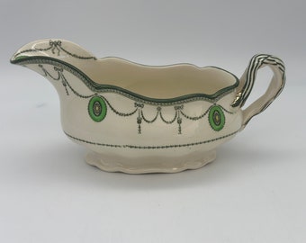 RARE COUNTESS By Royal Doulton Gravy Boat   / Art Deco / Rare / Green