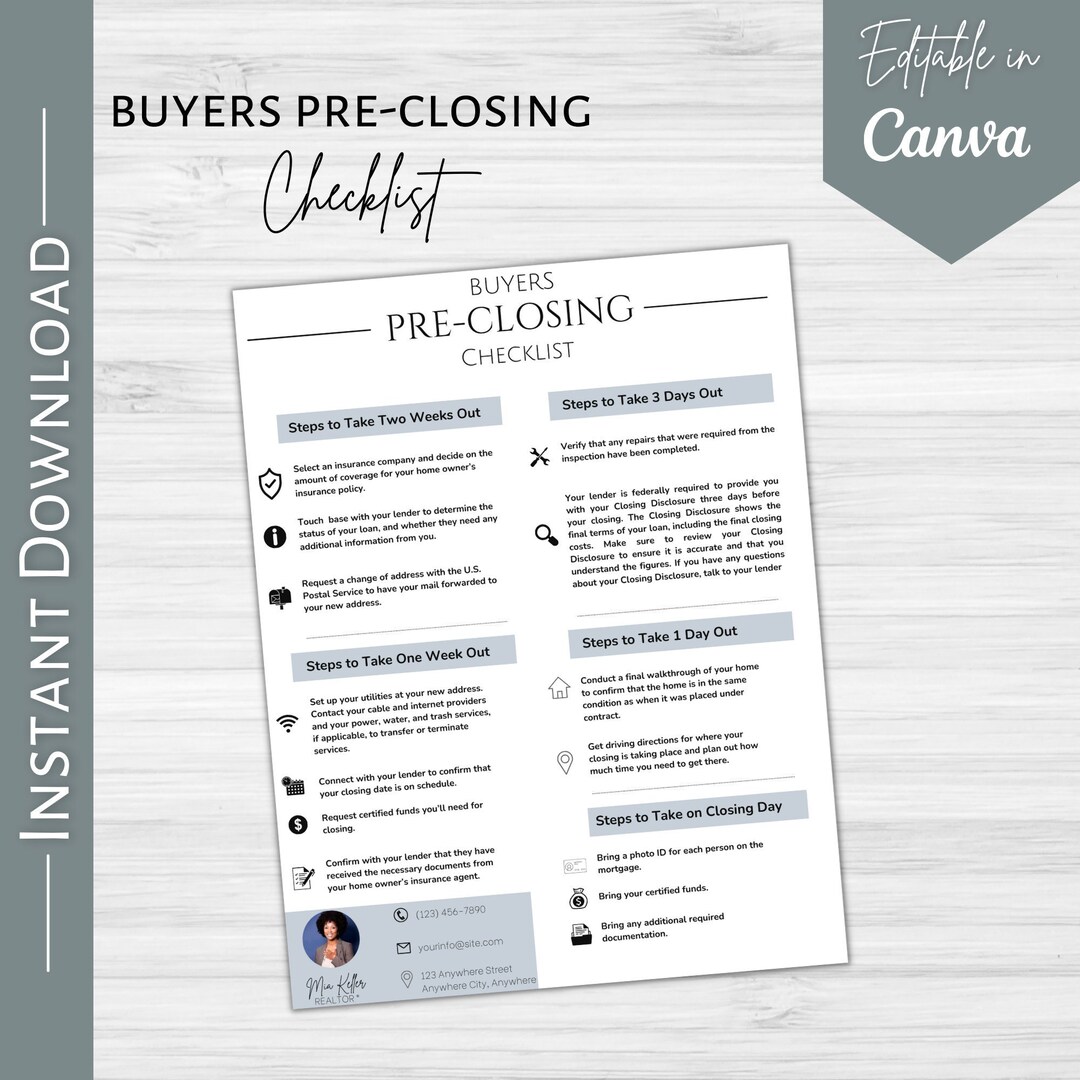 Real Estate Buyer Checklist Buyers Guide Home Buying Checklist Home Buying Process Home Buyer