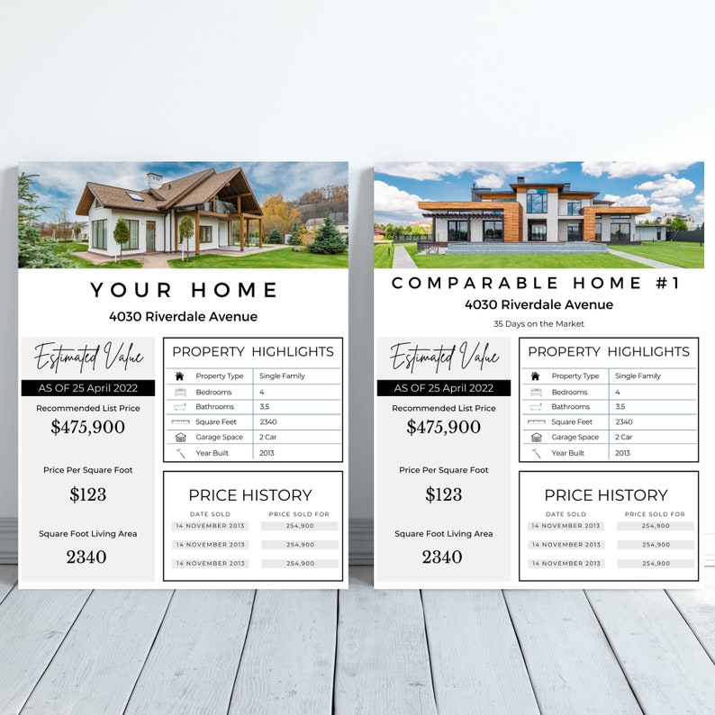 Real Estate CMA Packet CMA Packet CMA Template Sellers Guide Onboarding ...